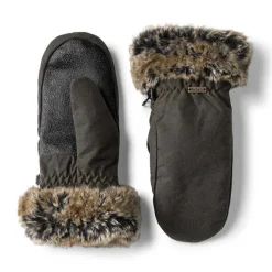 Women Orvis Gloves & Mittens|Barbour® Waxed Mittens With Fur Trim