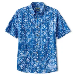 Men Orvis Shirts|Batik Short-Sleeved Print Shirt