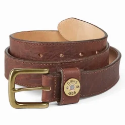 Men Orvis Belts|Bison Leather Shotshell Belt