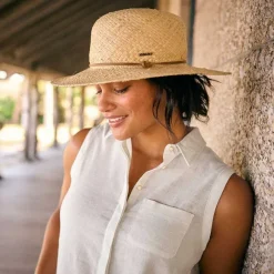 Women Orvis Hats|Boater Raffia Hat