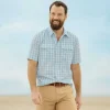 Men Orvis Shirts|Clearwater Seersucker Short-Sleeved Shirt
