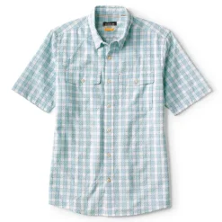 Men Orvis Shirts|Clearwater Seersucker Short-Sleeved Shirt