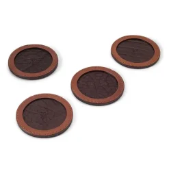 Orvis Home Decor|Col. Littleton Leather Coasters