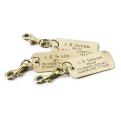 Men Orvis Travel|Engraved Brass Luggage Tags, Set Of 3