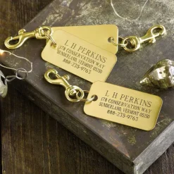 Men Orvis Travel|Engraved Brass Luggage Tags, Set Of 3