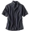 Men Orvis Shirts|Hemp/Tencel Stretch Short-Sleeved Shirt