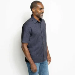 Men Orvis Shirts|Hemp/Tencel Stretch Short-Sleeved Shirt