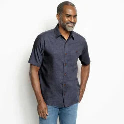 Men Orvis Shirts|Hemp/Tencel Stretch Short-Sleeved Shirt