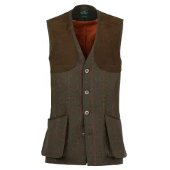 Men Orvis Vests|Laksen Tweed Shooting Vest