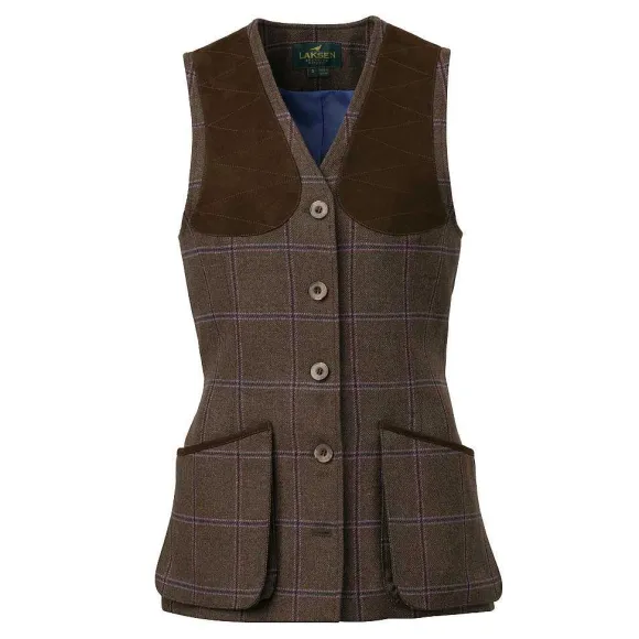 Women Orvis Vests|Laksen Women'S Tweed Shooting Vest