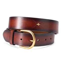 Men Orvis Belts|Latigo Cross Stitch Leather Belt
