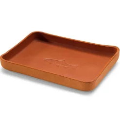 Orvis Home Decor|Leather Desktop Tray With Fish