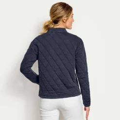Women Orvis Sweatshirts|Lived-In Quilted Bomber Jacket
