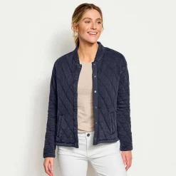 Women Orvis Sweatshirts|Lived-In Quilted Bomber Jacket