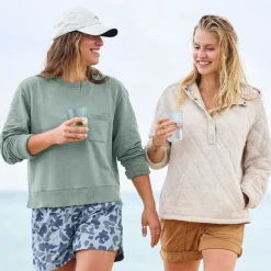 Women Orvis Sweatshirts|Lived-In Quilted Hoodie
