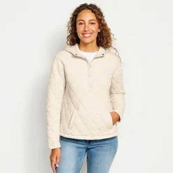 Women Orvis Sweatshirts|Lived-In Quilted Hoodie