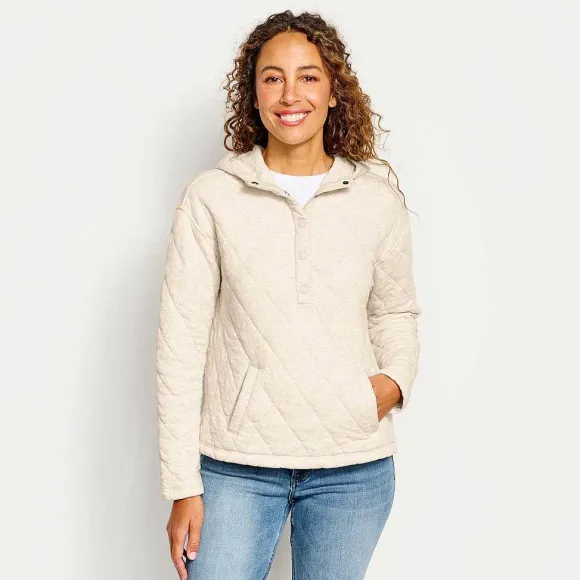 Women Orvis Sweatshirts|Lived-In Quilted Hoodie