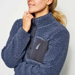 Women Orvis Fleece|Mad River Sherpa Quarter-Snap