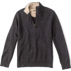 Men Orvis Sweaters|Merino Donegal Quarter-Zip