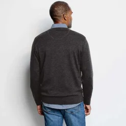 Men Orvis Sweaters|Merino V-Neck Long-Sleeved Sweater