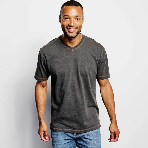 Men Orvis Shirts|Montana Morning® High V-Neck Short-Sleeved T-Shirt