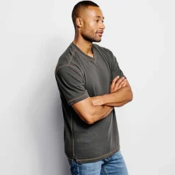 Men Orvis Shirts|Montana Morning® High V-Neck Short-Sleeved T-Shirt