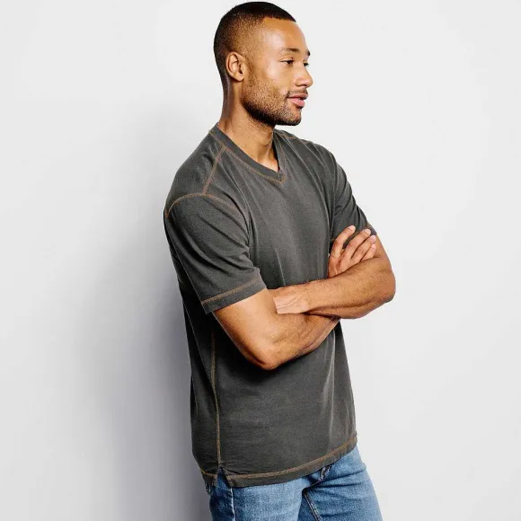 Men Orvis Shirts|Montana Morning® High V-Neck Short-Sleeved T-Shirt