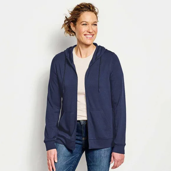 Women Orvis Sweatshirts|Odyssey High-And-Low Full-Zip Hoodie