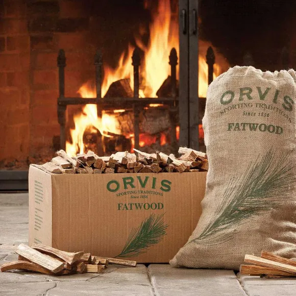 Orvis Fireplace & Hearth| Fatwood - 15-Lb. Burlap Sack