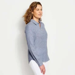 Women Orvis Shirts|Performance Linen Long-Sleeved Shirt
