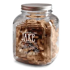 Orvis Bowls, Feeders & Food Storage|Personalized Glass Treat Jar