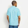 Men Orvis Shirts|Printed Tech Chambray Short-Sleeved Shirt