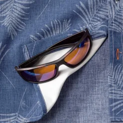 Men Orvis Shirts|Printed Tech Chambray Short-Sleeved Shirt