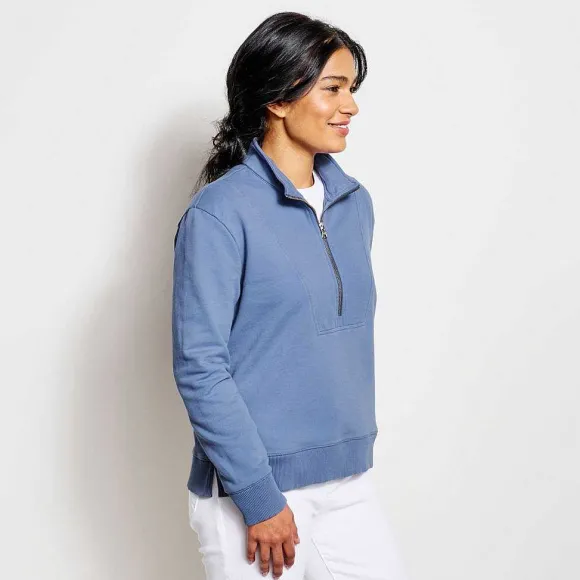 Women Orvis Sweatshirts|Riverside Half-Zip Sweatshirt
