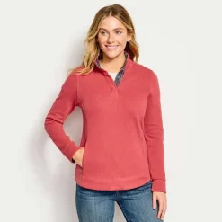 Women Orvis Sweatshirts|Signature Print-Trim Sweatshirt