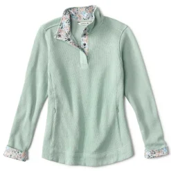 Women Orvis Sweatshirts|Signature Print-Trim Sweatshirt