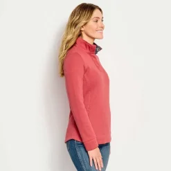 Women Orvis Sweatshirts|Signature Print-Trim Sweatshirt