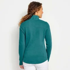 Women Orvis Sweatshirts|Signature Print-Trim Sweatshirt