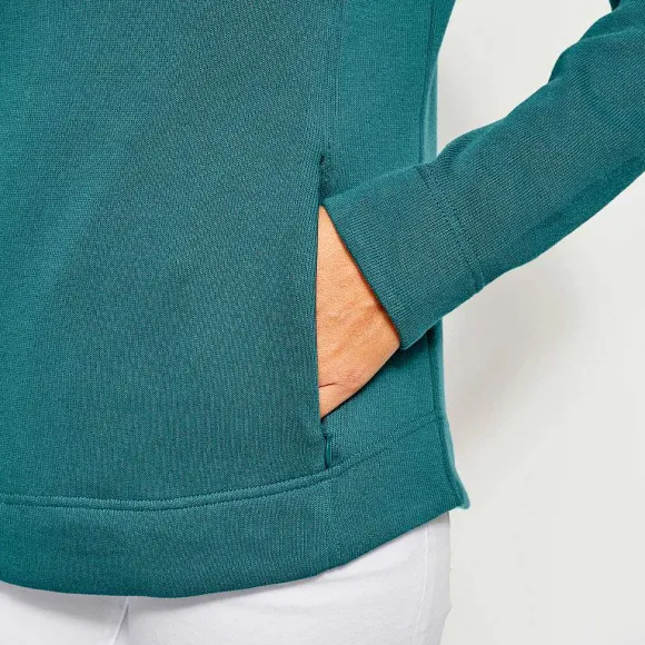 Women Orvis Sweatshirts|Signature Print-Trim Sweatshirt