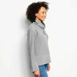 Women Orvis Sweatshirts|Textured Cowl Sweatshirt