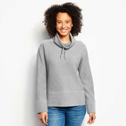 Women Orvis Sweatshirts|Textured Cowl Sweatshirt