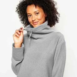 Women Orvis Sweatshirts|Textured Cowl Sweatshirt