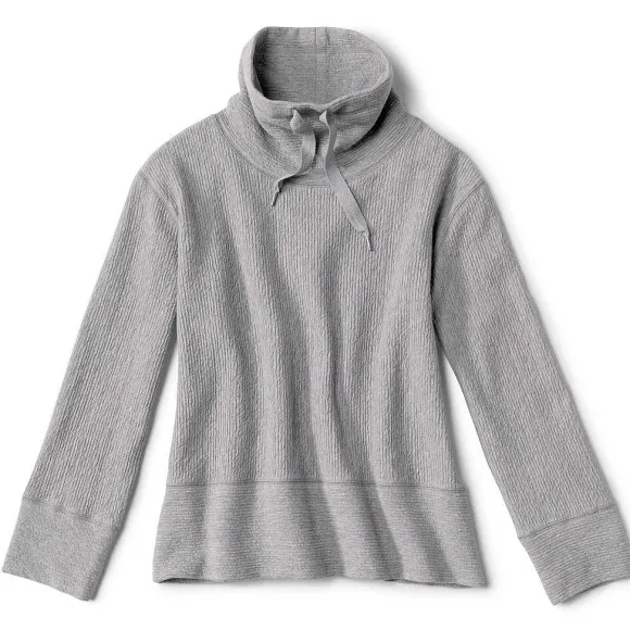 Women Orvis Sweatshirts|Textured Cowl Sweatshirt