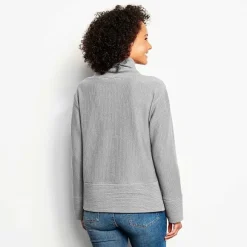 Women Orvis Sweatshirts|Textured Cowl Sweatshirt