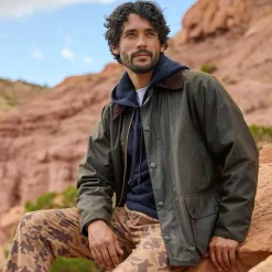 Men Orvis Sweaters|Waffle Hood Pullover