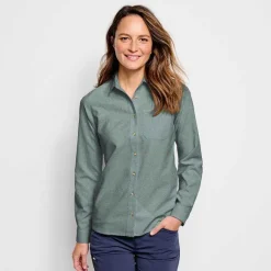 Women Orvis Shirts|Women'S Long-Sleeved Tech Chambray Work Shirt