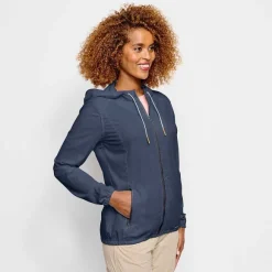Women Orvis Shirts|Women'S Open Air Caster Hooded Zip-Up Jacket